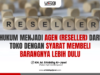 HUKUM MENJADI AGEN (RESELLER) DARI TOKO DENGAN SYARAT MEMBELI BARANGNYA LEBIH DULU