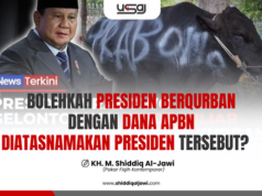 BOLEHKAH PRESIDEN BERQURBAN DENGAN DANA APBN DIATASNAMAKAN PRESIDEN TERSEBUT?